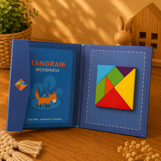📖 Livre Tangram Montessori en bois