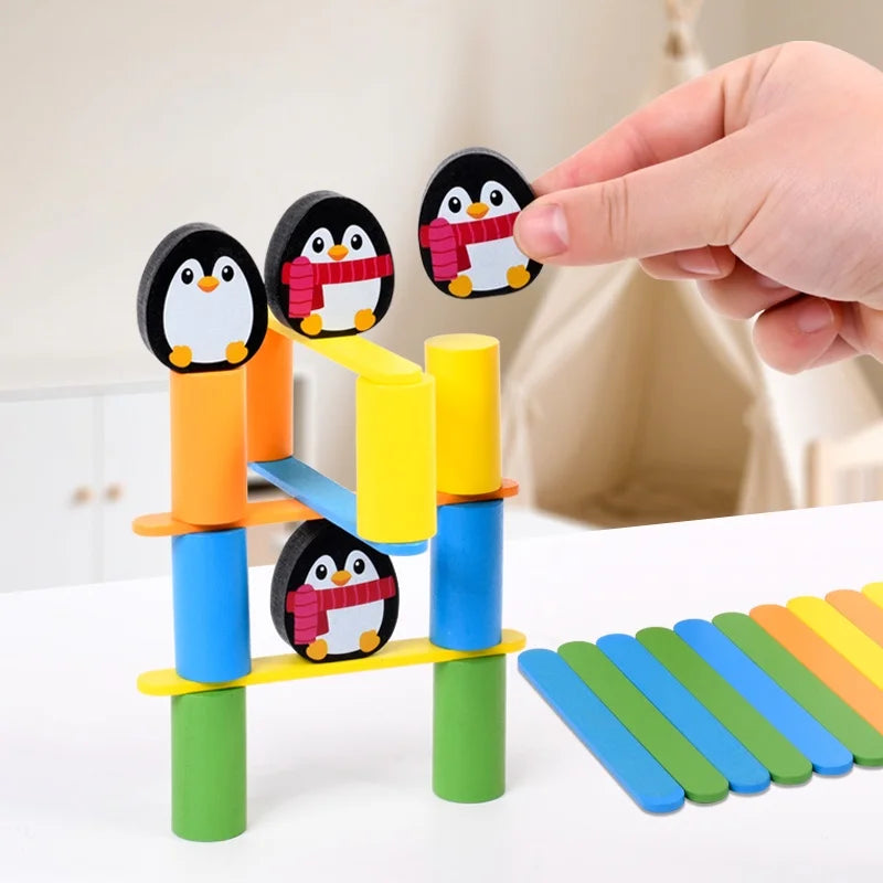 Jeu de société en bâtonnets de bois - Jeu Montessori interactif parent-enfant - Jeu de combat à deux joueurs - Casse-tête - Jouet d'éveil