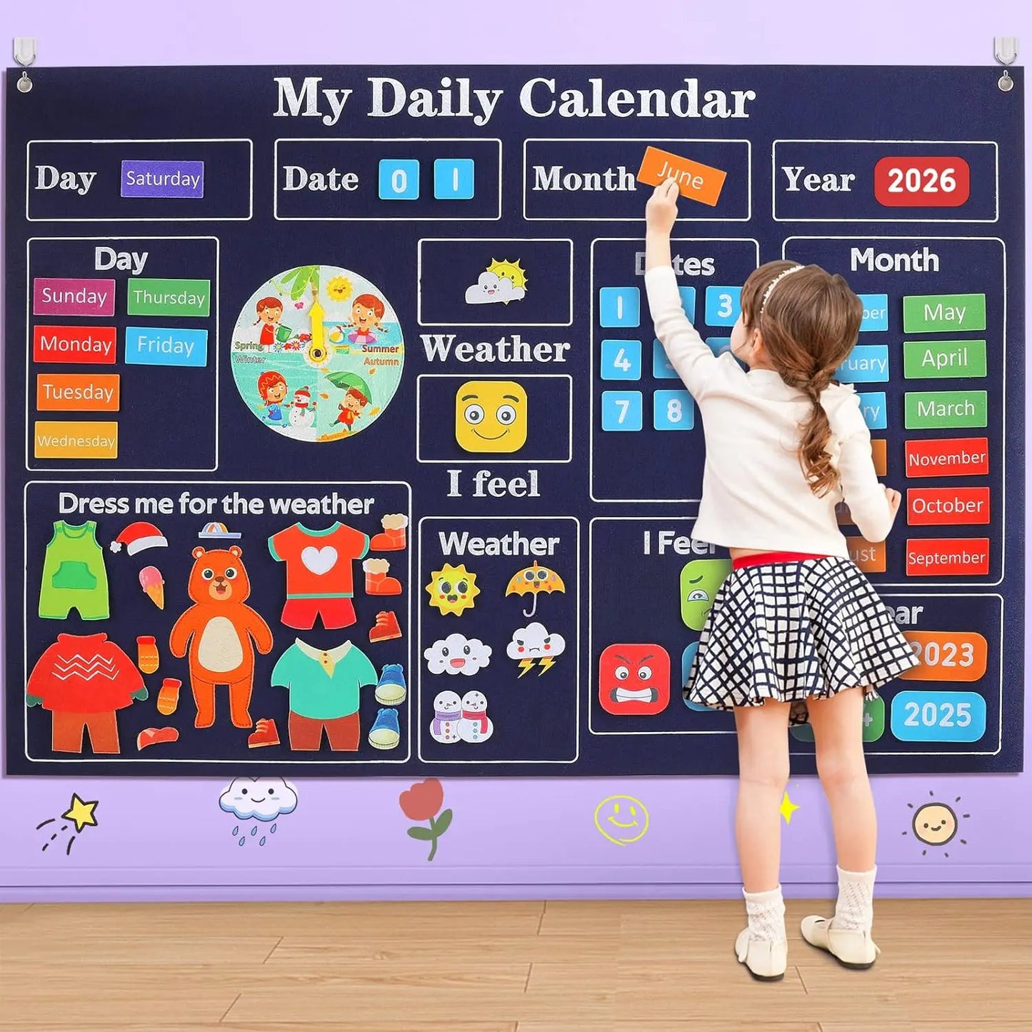 Tableau d'activités en feutrine sur le thème des animaux de la ferme 4 en 1 : histoires, ferme, zoo marin, véhicules, apprentissage précoce, décoration murale interactive, cadeaux