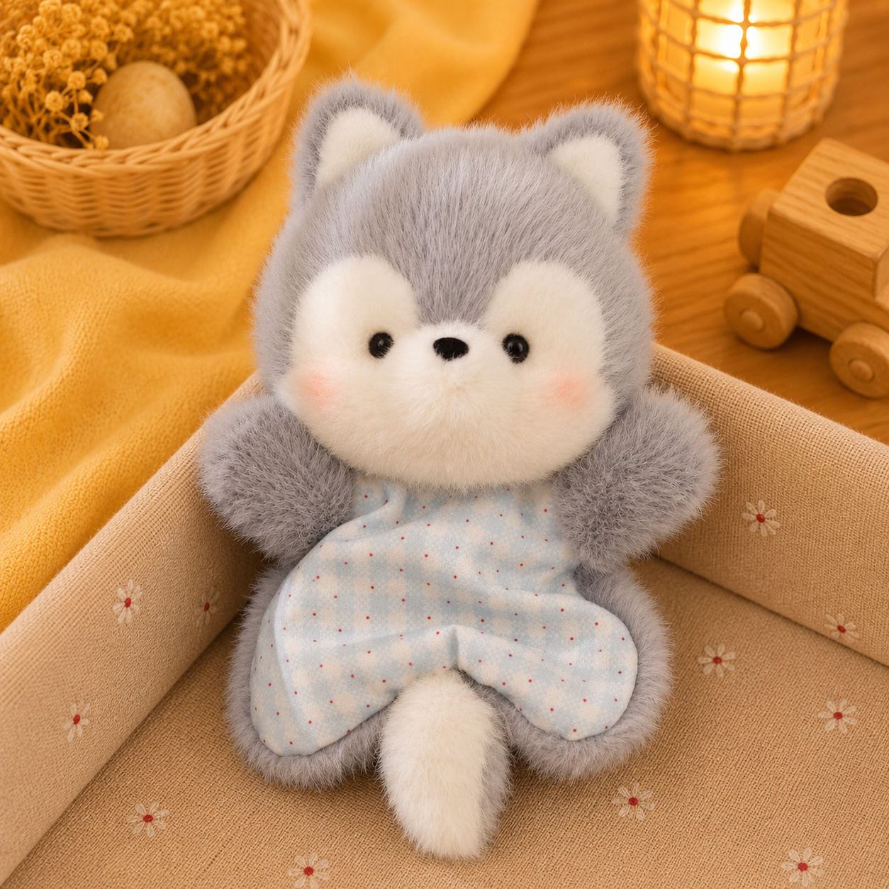 🦊 Peluche Apaisante Douce – 16 cm
