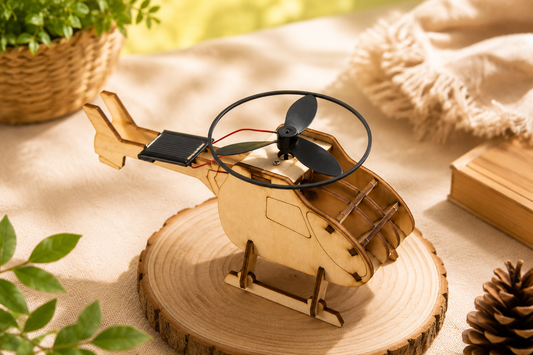 🚁Hélicoptère Solaire à Construire en Bois ☀️