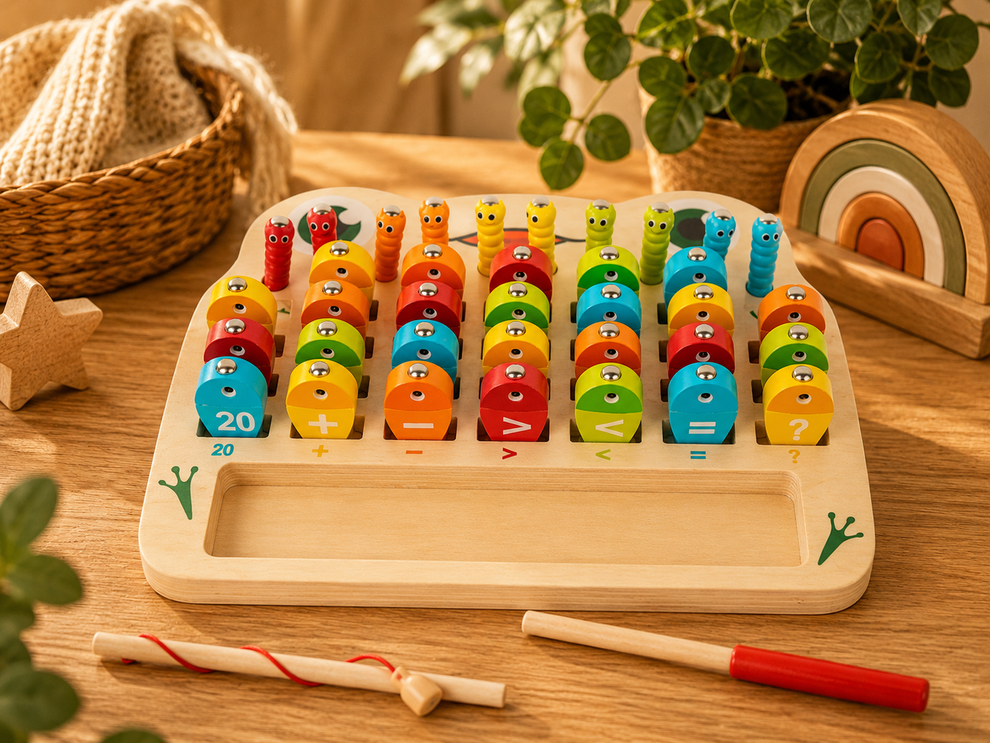 🐠 Jeu de pêche magnétique Montessori – Alphabet & Chiffres