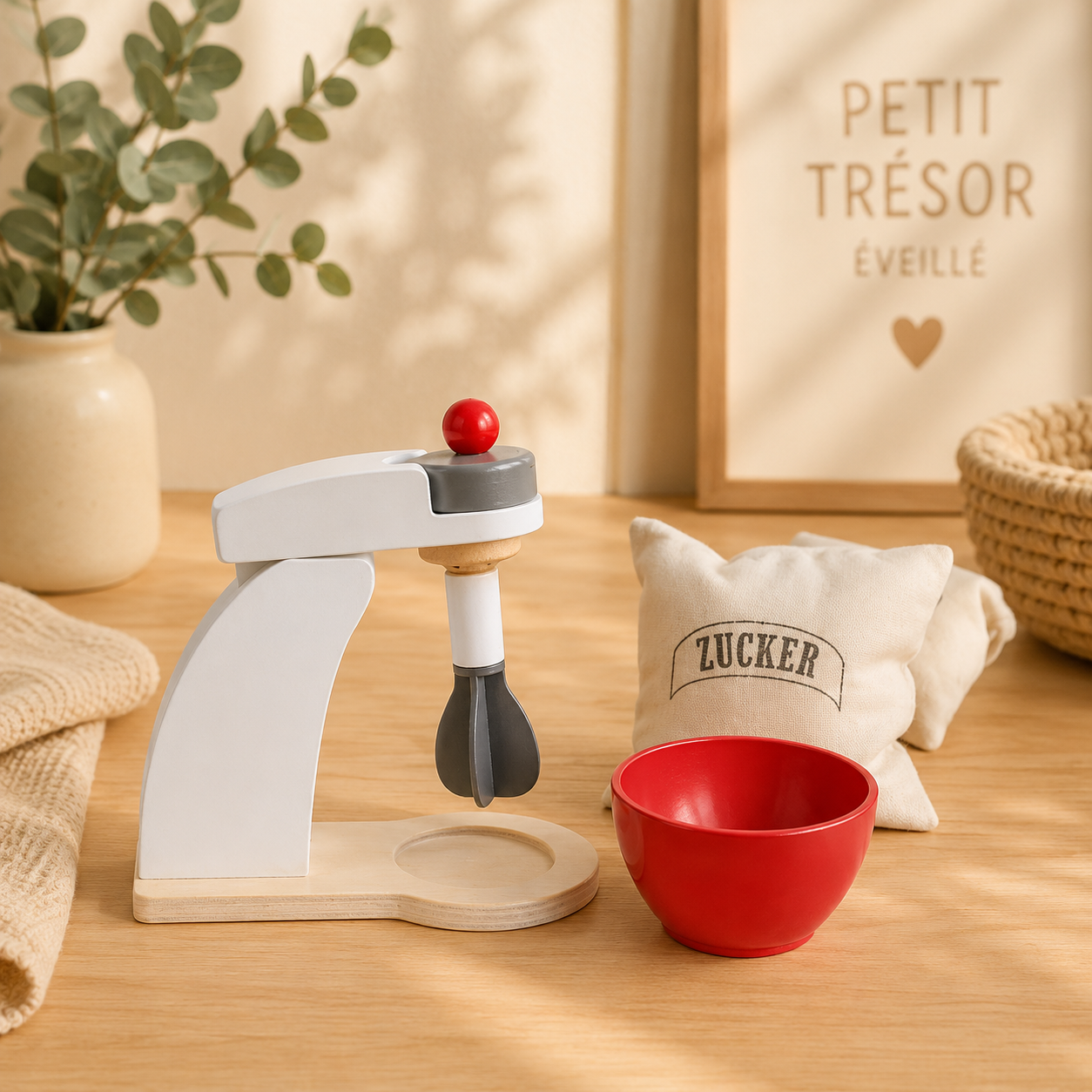 ☕ Set Petit Déjeuner en Bois Montessori