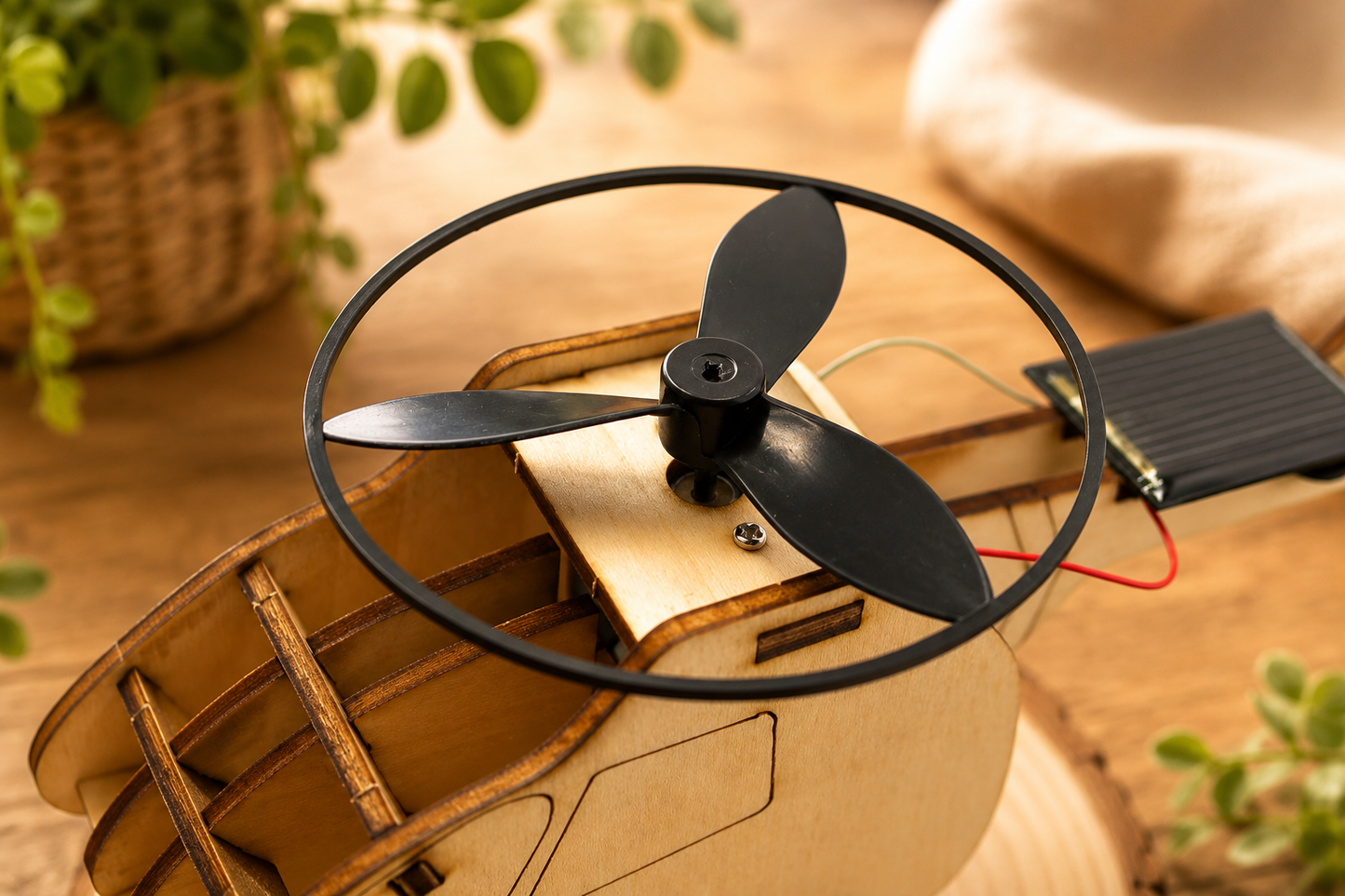 🚁Hélicoptère Solaire à Construire en Bois ☀️
