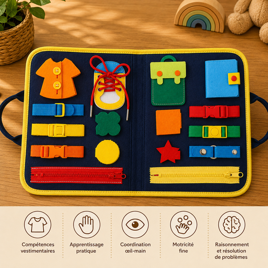 👜 Sac d'activités Montessori – Busy Board de voyage